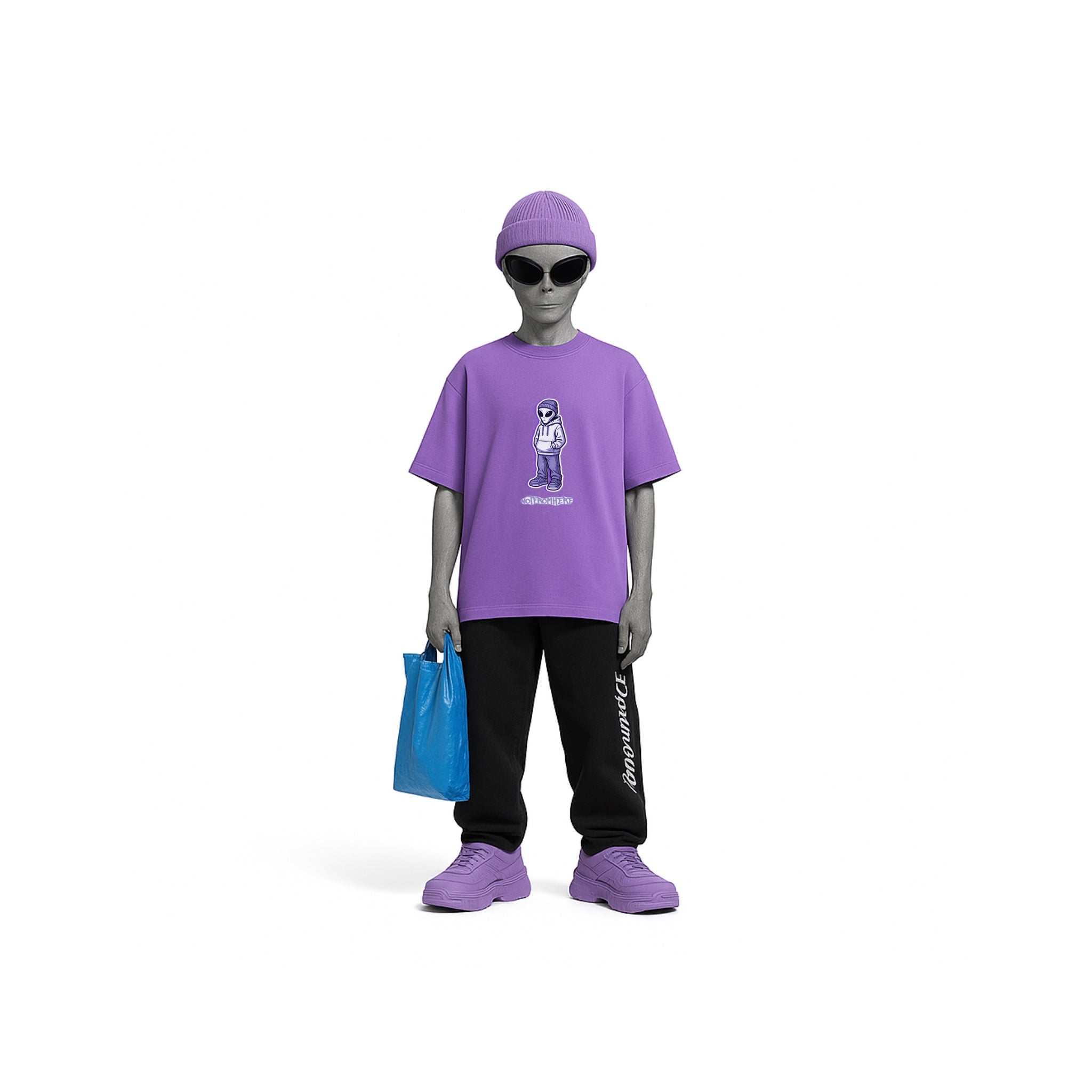 STLSS T-Shirt - Alien Logo Front Print