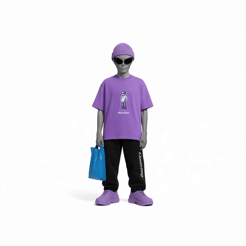 STLSS T-Shirt - Alien Logo Front Print
