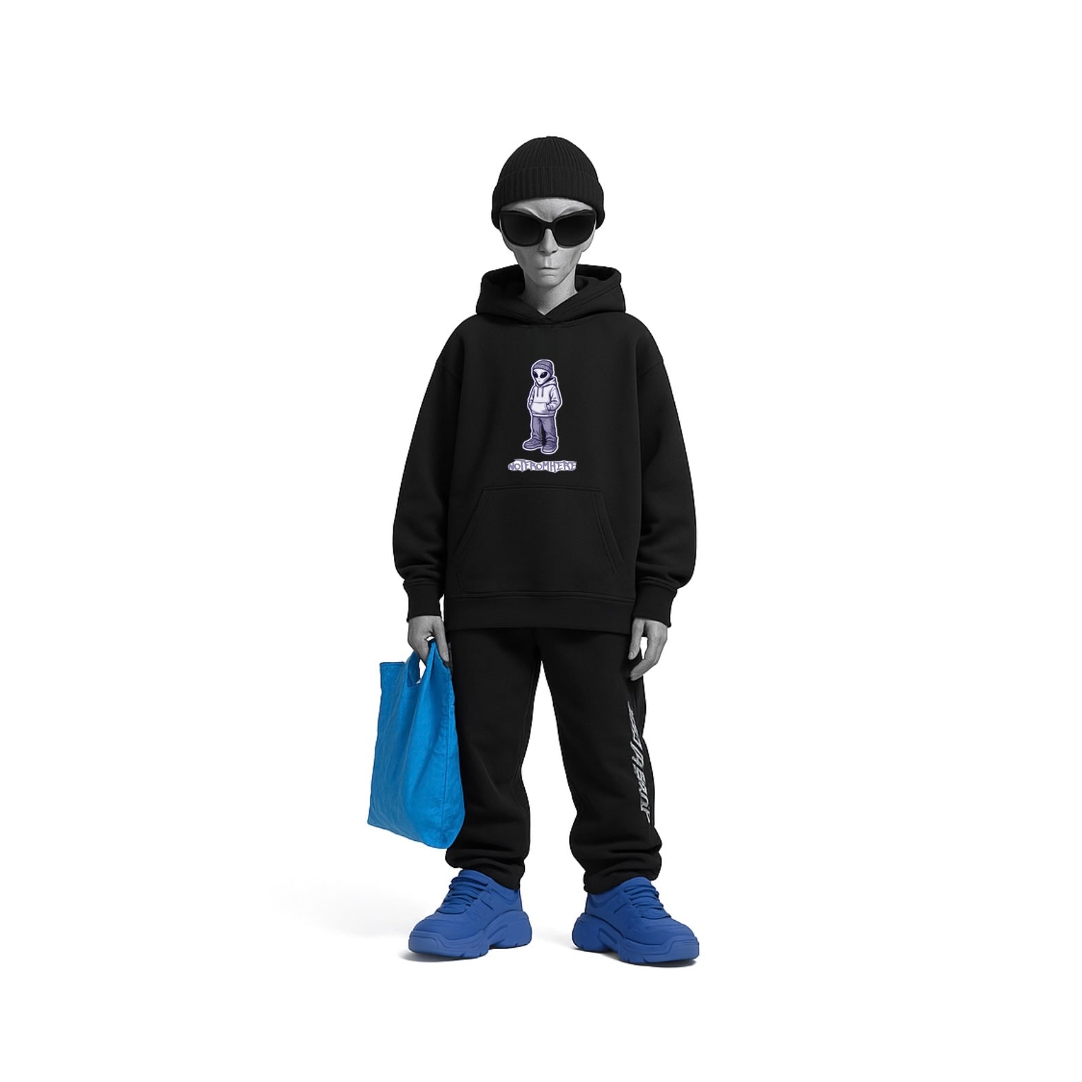 STLSS Hoodie - Alien Logo Front Print